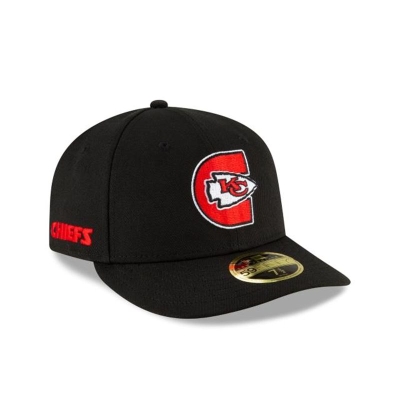 Red Kansas City Chiefs Hat - New Era NFL Logo Mix Low Profile 59FIFTY Fitted Caps USA0293476